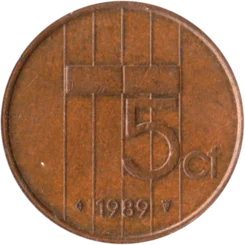 Preview 5 cents, 1989 reverse
