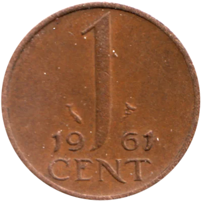 1 cent, 1961 Reverse