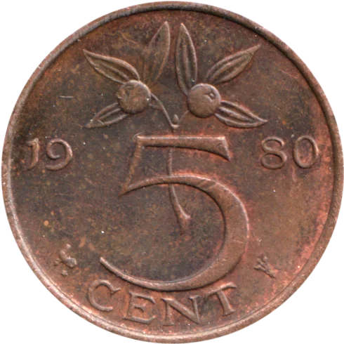 5 cents, 1980 Reverse