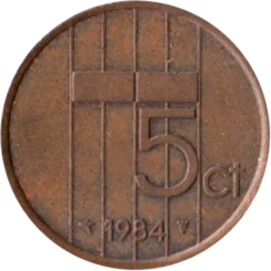 Preview 5 cents, 1984 reverse