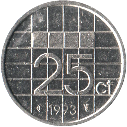 25 cents, 1993 Reverse