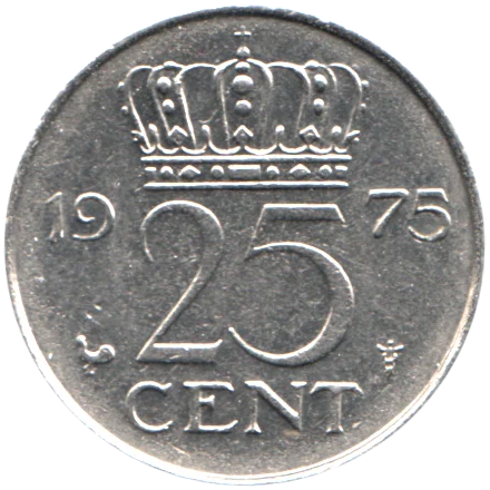 25 cents, 1975 Reverse