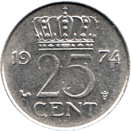 25 cents, 1974 Reverse