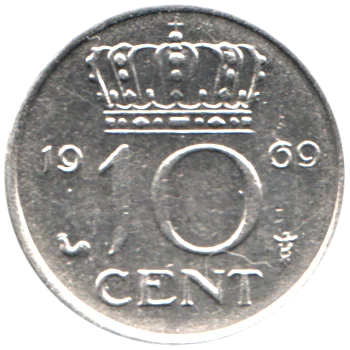 Preview 10 cents, 1969 reverse