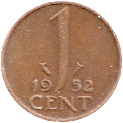 1 cent, 1952 Reverse