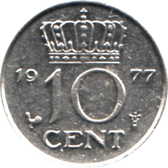 Preview 10 cents, 1977 reverse