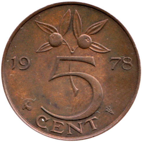 5 cents, 1978 Reverse