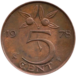 Preview 5 cents, 1978 reverse