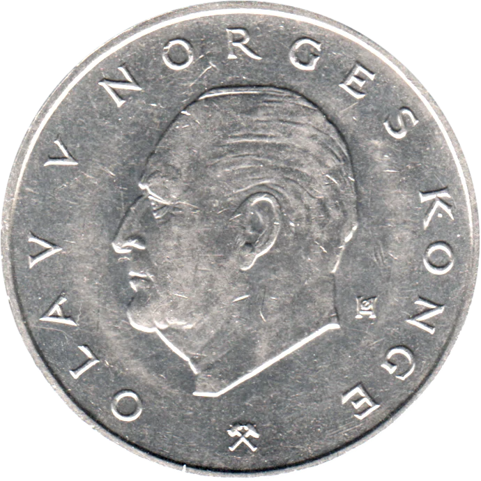 5 Kroner, 1977 Obverse