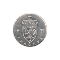 Preview 5 Kroner, 1977 reverse