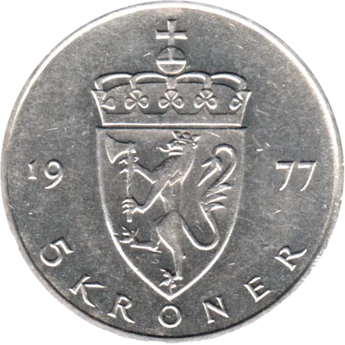 Preview 5 Kroner, 1977 reverse