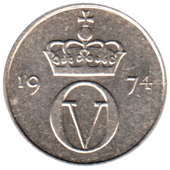 10 øre, 1974 Obverse