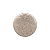 Preview 1 Krone, 1954 reverse