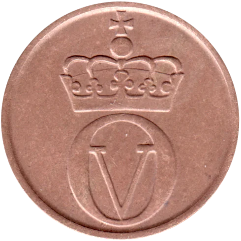 2 øre, 1963 Obverse