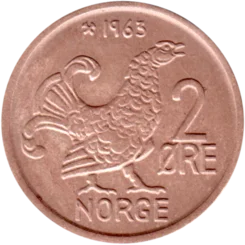 Preview 2 øre, 1963 reverse
