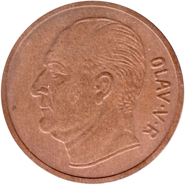 5 øre, 1963 Obverse