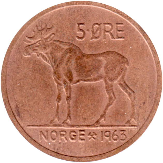 5 øre, 1963 Reverse