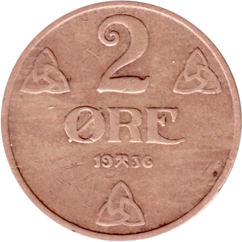 2 øre, 1936 Reverse