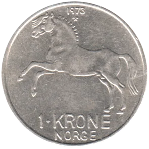 Preview 1 Krone, 1973 reverse