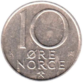 Preview 10 øre, 1982 reverse