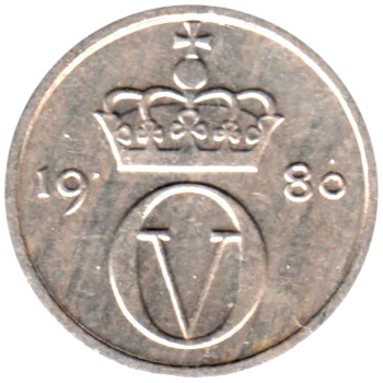 Preview 10 øre, 1980 obverse