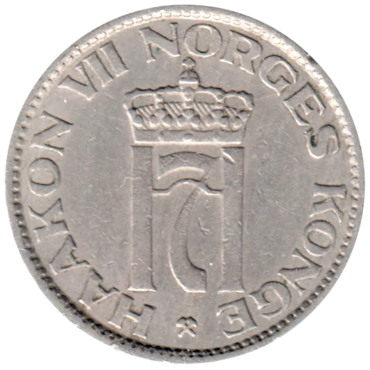 50 øre, 1957 Obverse