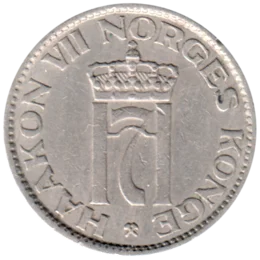 Preview 50 øre, 1957 obverse
