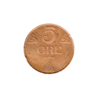 Preview 5 øre, 1941 reverse