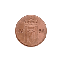 Preview 5 øre, 1954 obverse