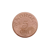 Preview 5 øre, 1954 reverse