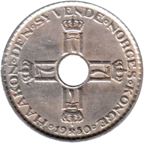 Preview 1 Krone, 1950 obverse