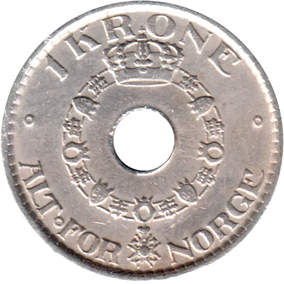 1 Krone, 1950 Reverse