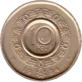 Preview 10 Kroner, 1984 reverse
