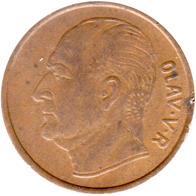 5 øre, 1967 Obverse