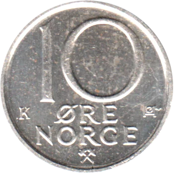 Preview 10 øre, 1991 reverse
