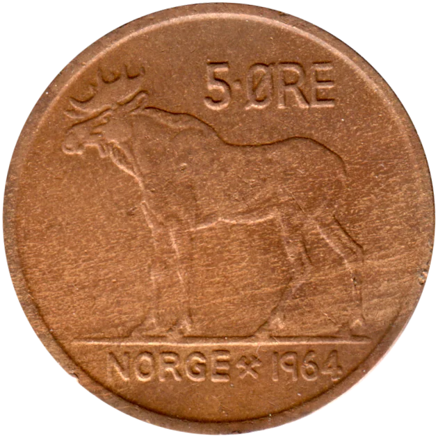 5 øre, 1964 Reverse