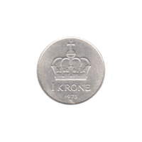 Preview 1 Krone, 1975 reverse