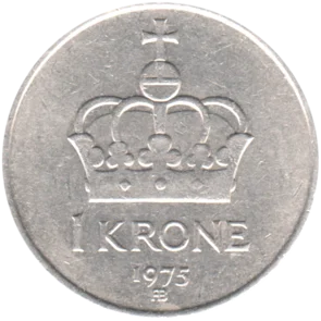 Preview 1 Krone, 1975 reverse