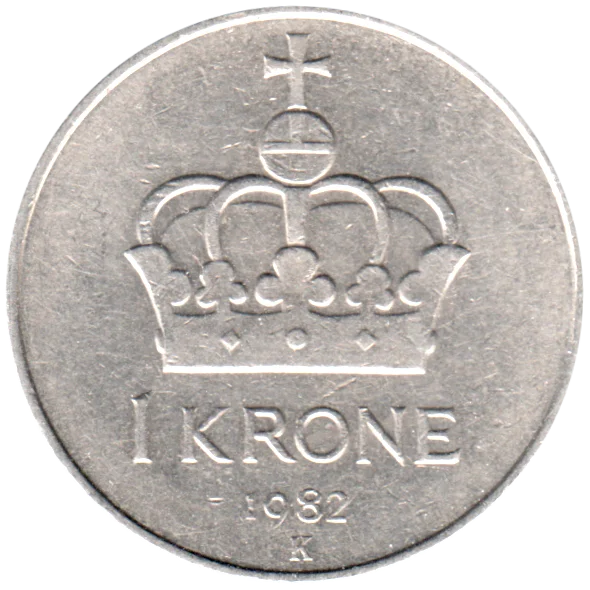 1 Krone, 1982 Reverse