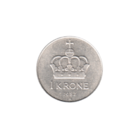 Preview 1 Krone, 1982 reverse