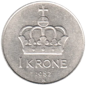 Preview 1 Krone, 1982 reverse