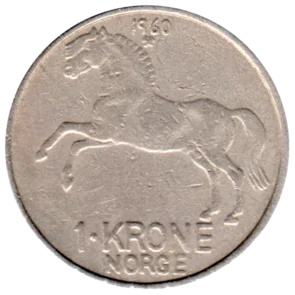 Preview 1 Krone, 1960 reverse