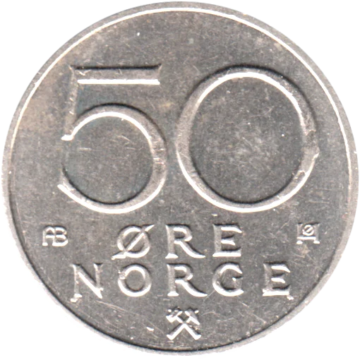 50 øre, 1979 Reverse