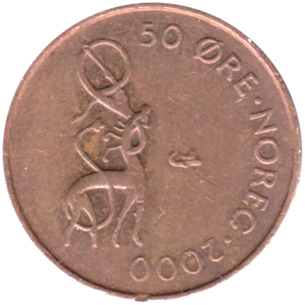 50 øre, 2000 Reverse