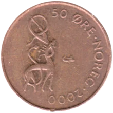 Preview 50 øre, 2000 reverse
