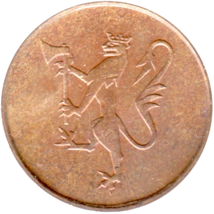 5 øre, 1976 Obverse