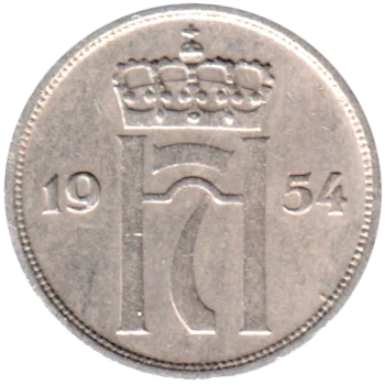 Preview 10 øre, 1954 obverse
