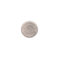 Preview 10 øre, 1954 reverse