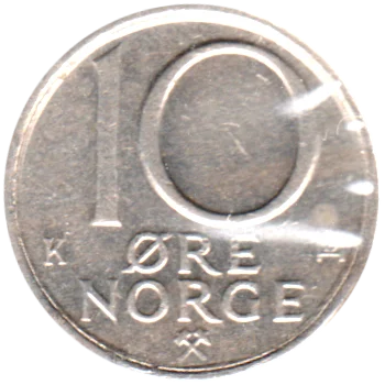10 øre, 1986 Reverse