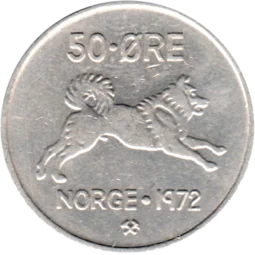 Preview 50 øre, 1972 reverse
